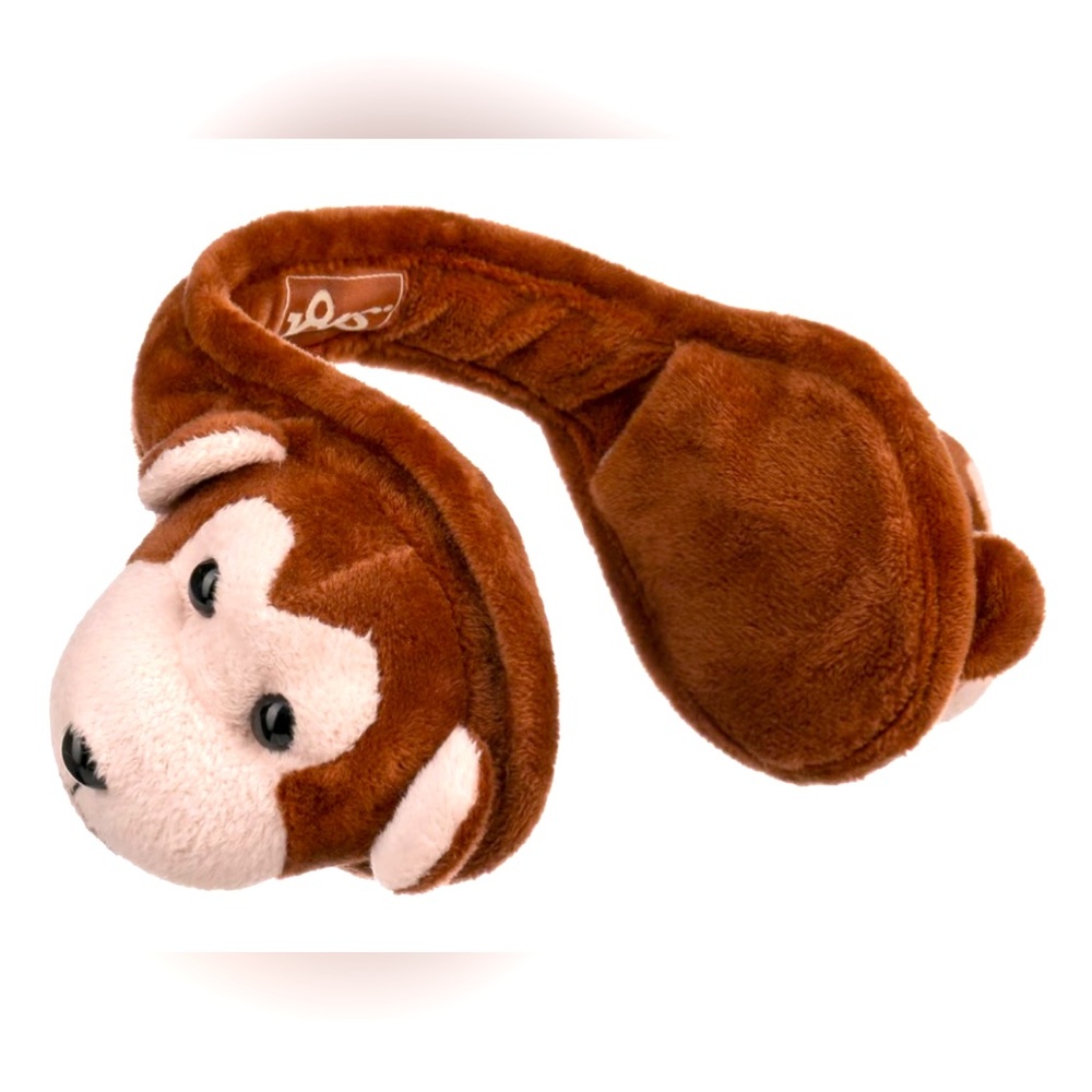 Plush Monkey Child Ear Muffs Warmers Adjustable by 180s Kids Halloween